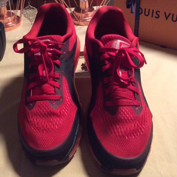 Nike Other - NIKE - RED AIRMAX GYM SHOES